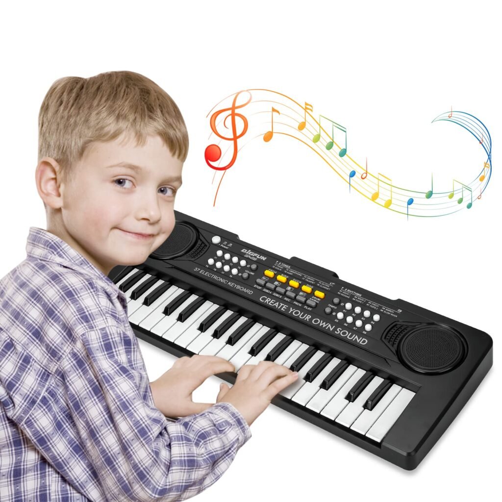 Docam Piano Electrónico para Niños: Diversión Musical Portátil y Educativa