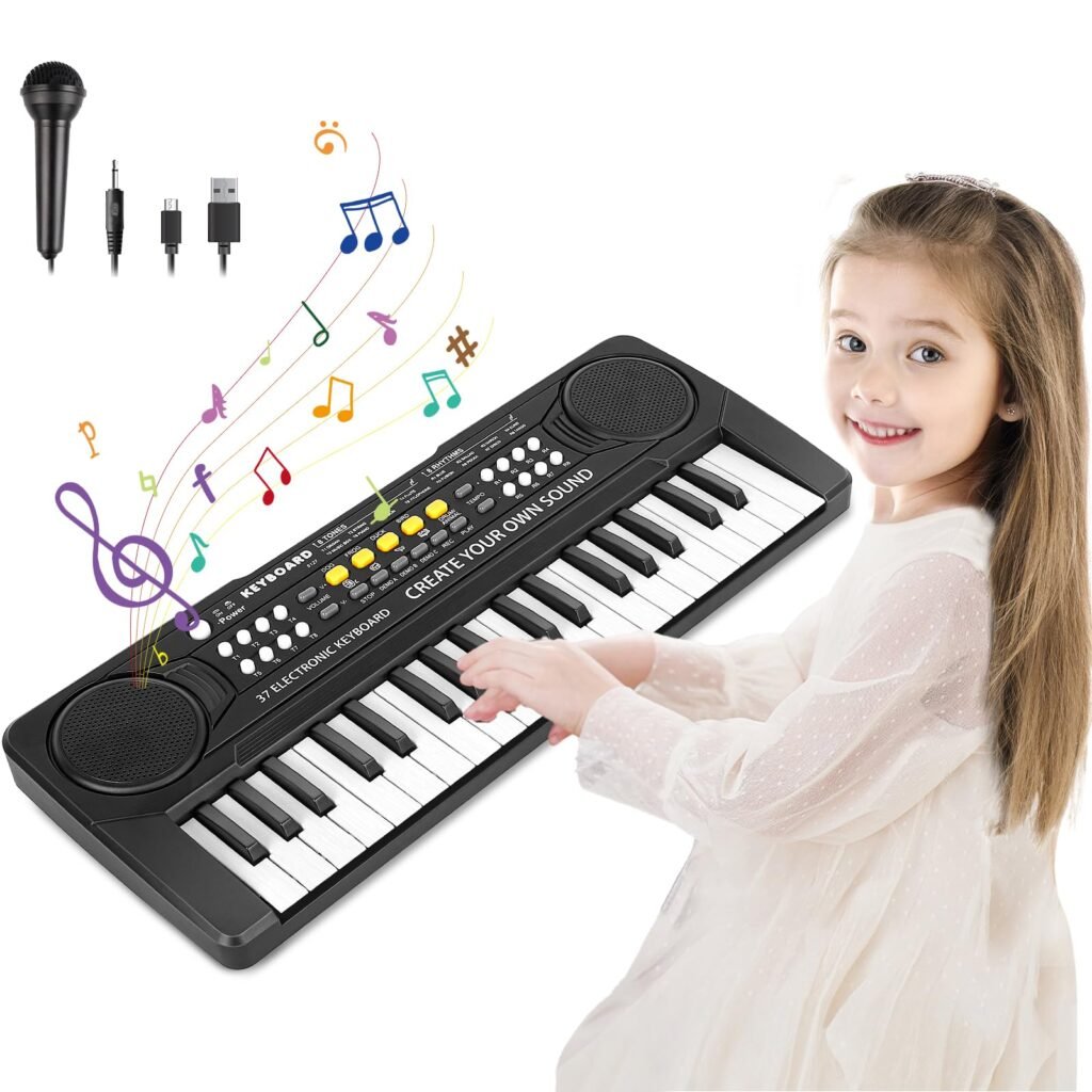 M Zimoon Piano Infantil: El Teclado Musical Portátil que Inspira Creatividad