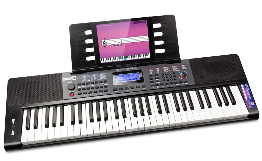 RockJam Teclado Compacto de 61 Teclas Ideal para Aprender Música Fácilmente