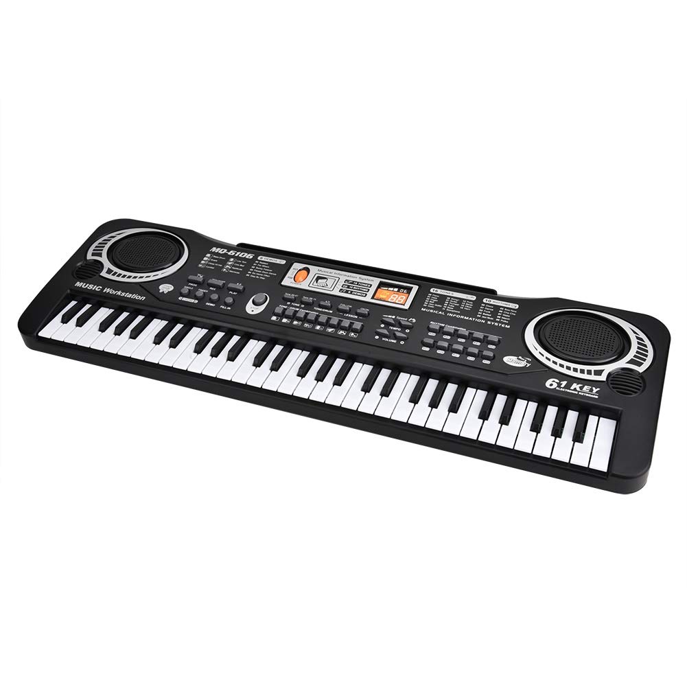 Teclado Digital de 61 Teclas: Ideal para Principiantes y Niños Creativos