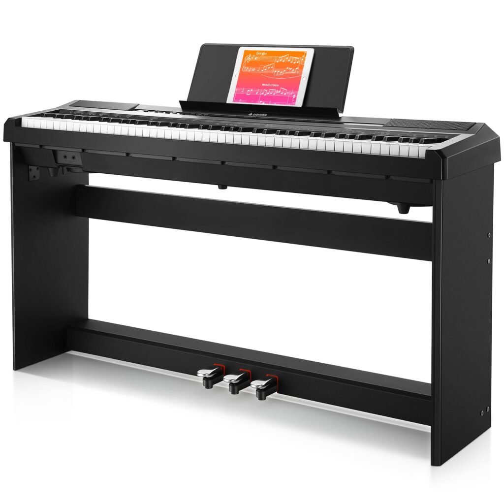 Donner DEP-10S: Piano Eléctrico Digital Ideal para Principiantes y Músicos Experimentados