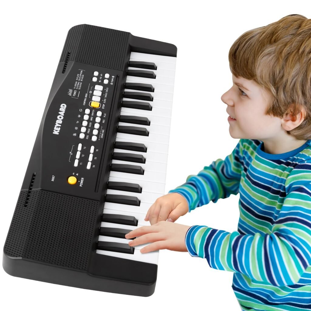 Teclado Musical Infantil Eléctrico para Principiantes que Inspira Creatividad y Diversión