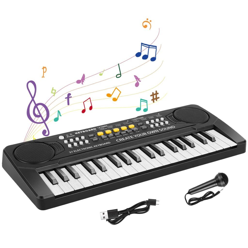 Teclado Portátil para Piano que Inspira Creatividad Musical en Niños