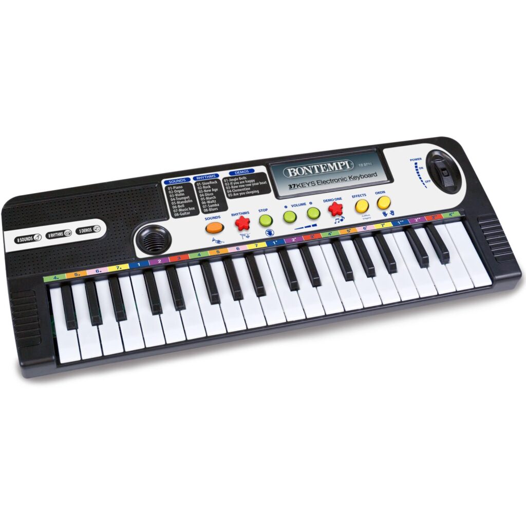Bontempi Teclado Electrónico con Micrófono para Niños, Diversión Musical Asegurada