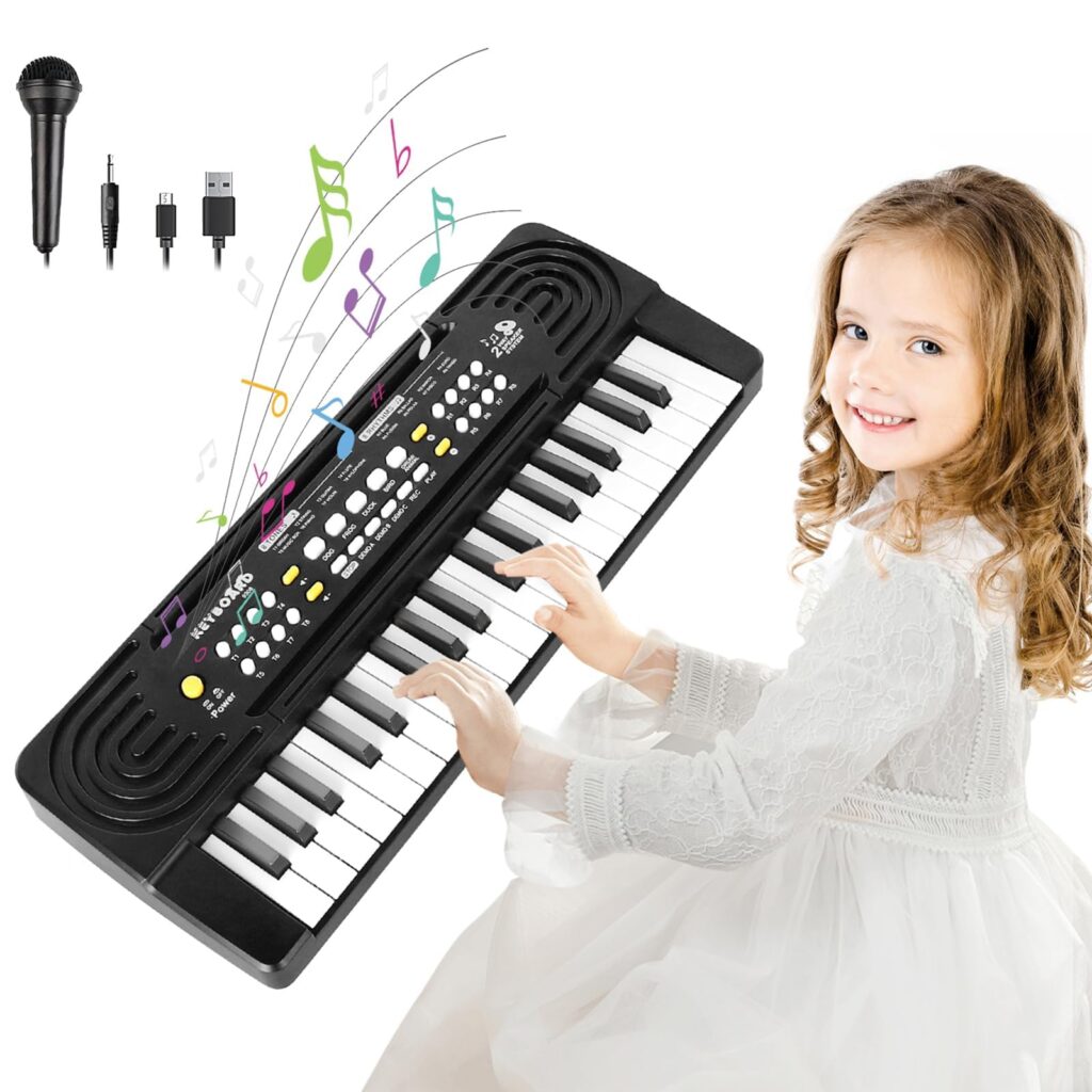 Teclado Electrónico Para Niños Ideal Para Aprender Música Jugando Divirtiéndose