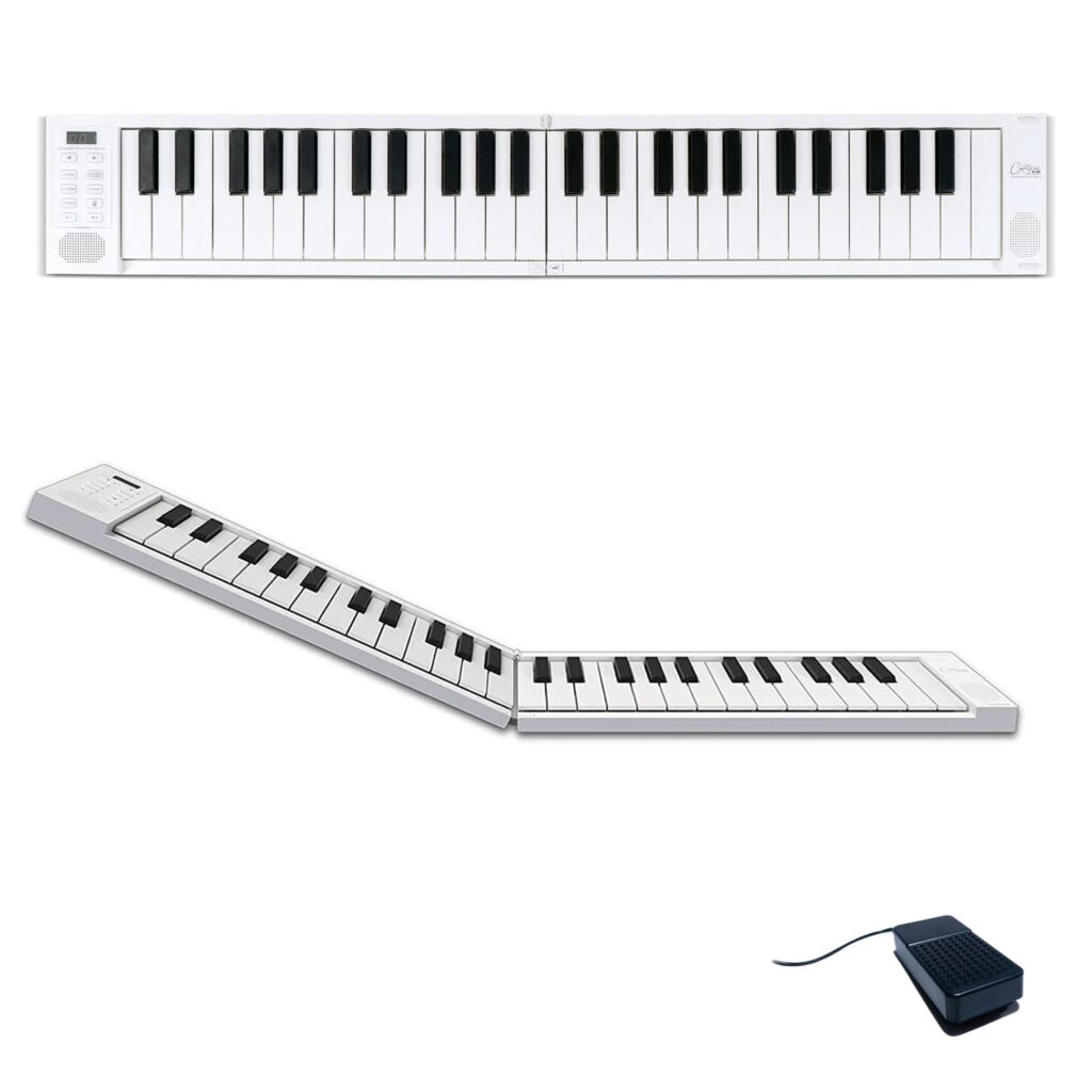 Blackstar Carry-on FP-88: Piano Digital Plegable Portátil de 88 Teclas Táctiles en Blanco, Ideal para Músicos en Movimiento