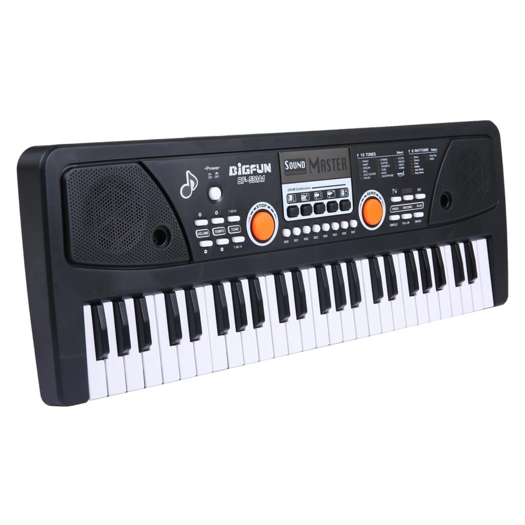 COMETX Piano Eléctrico de 49 Teclas: Diversión Musical para Todos