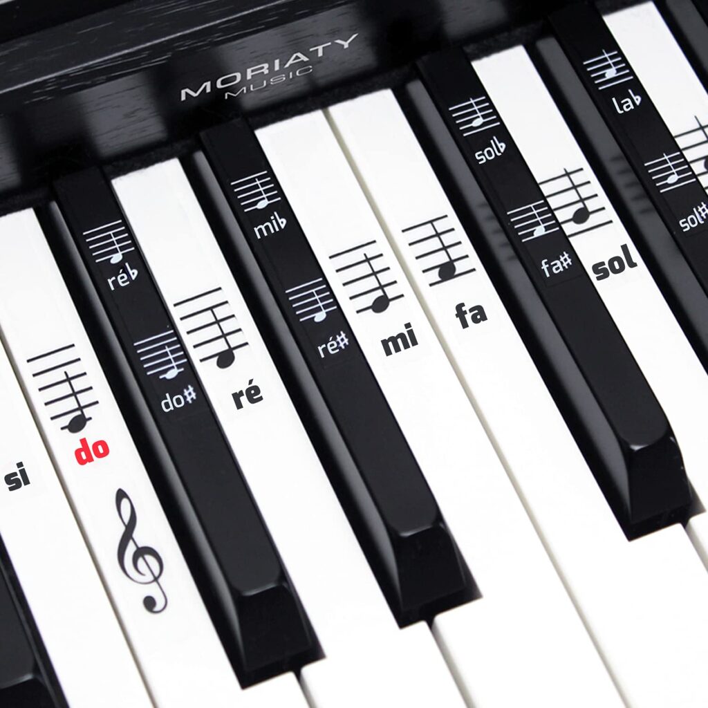 Pegatinas para Piano y Teclado: Aprende Fácilmente Notas Musicales en Español