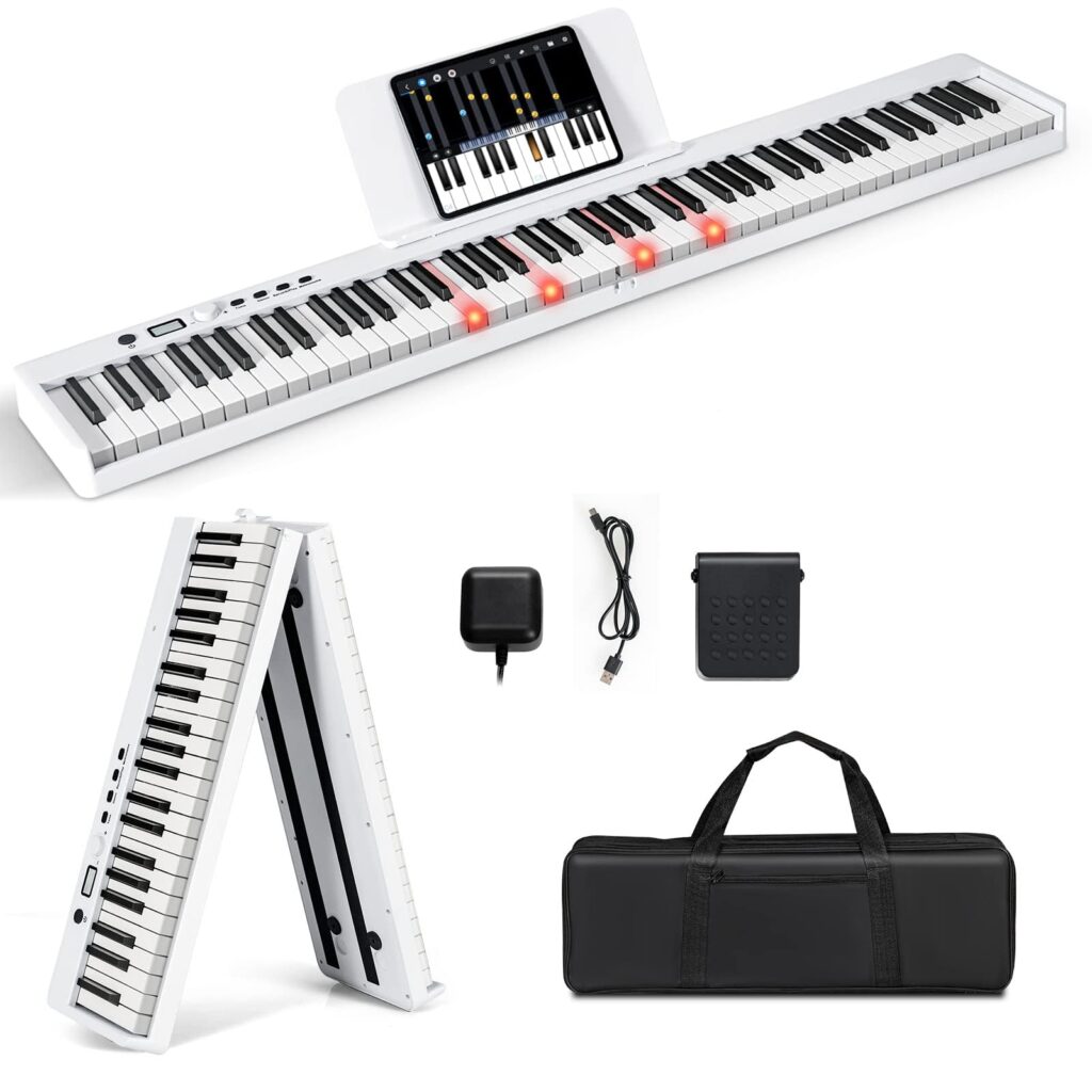 Teclado Electrónico Plegable RELAX4LIFE: Versatilidad y Portabilidad para Músicos